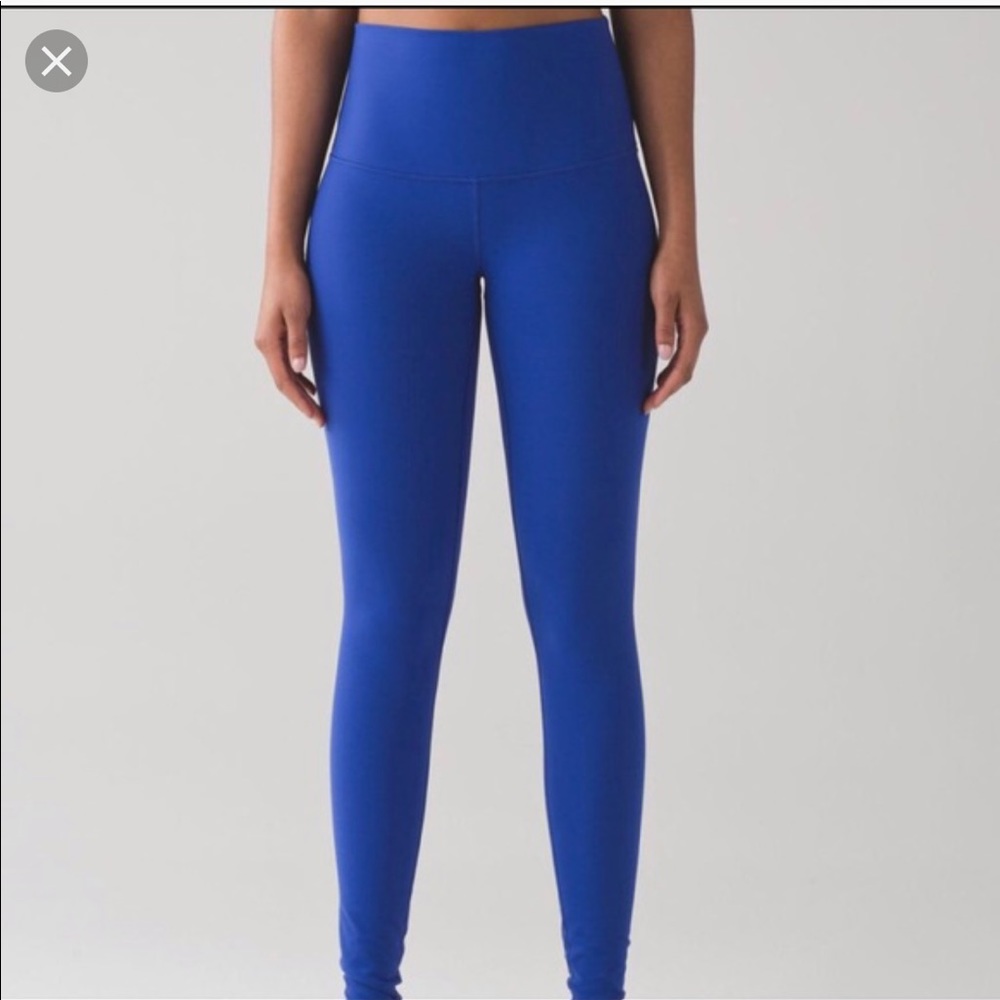 Lululemon Wunder Under Pant (High-Rise) Royal Blue